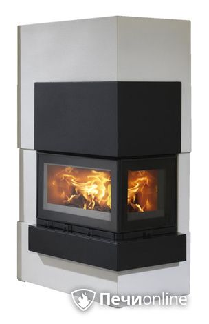 Печь-камин ABX Norfolk Aqua (угловой) (6кВ в воду), гранит черный Shanxi правый в Звенигороде